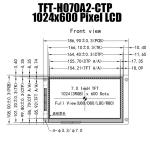 7 Inch Capacitive Touch Display IPS 1024x600 RGB Interface For Raspberry Pi