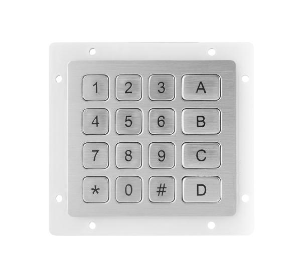 Quality Stainless Steel matrix usb numeric keypad 16 keys compact format for sale