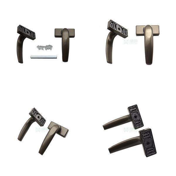 Door And Window Lock Lever Handle With 91mm Shaft Polished Finish