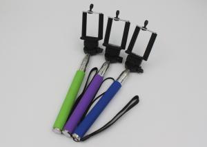 China Folding Bluetooth Mobile Phone Monopod Selfie Stick Green / Purple / Blue on sale