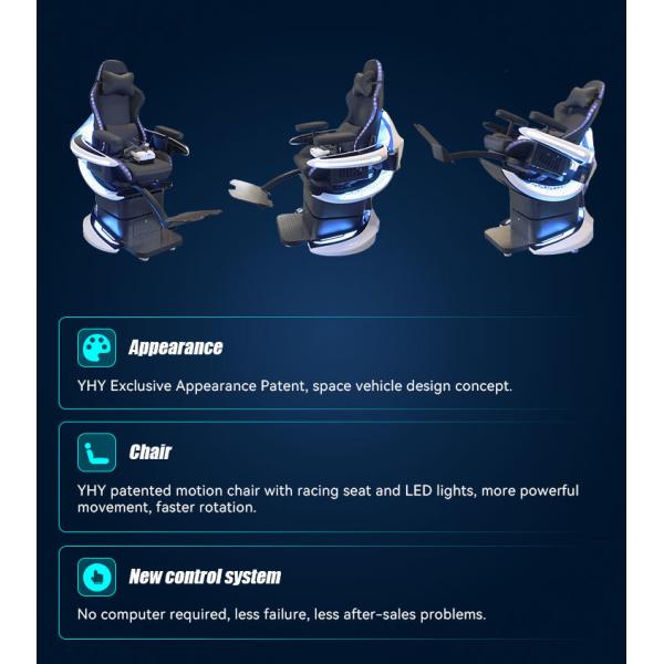 Amusement Park Indoor Single Seat Chair Gaming 360 VR Motion Chair Roller Coaster Simulator