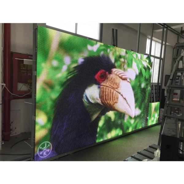Quality RGB P10 Outdoor Led Video Display 960x960mm Background Synchronization System for sale
