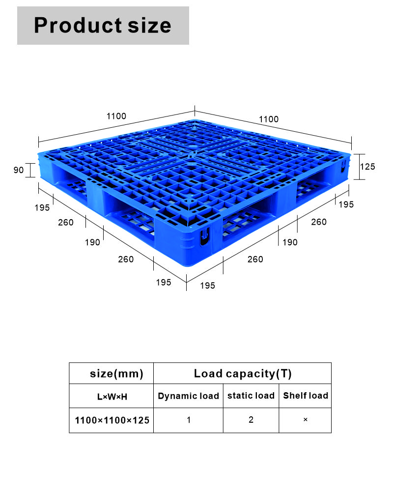 Double Faced Heavy Duty Large Blue 4 Way HDPE Custom Euro Plastic Pallet Making Machine