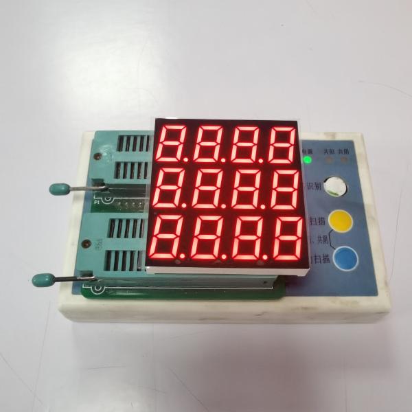 Ultra Bright Red Three Row Four Digit 7 Segment Led Display For Control