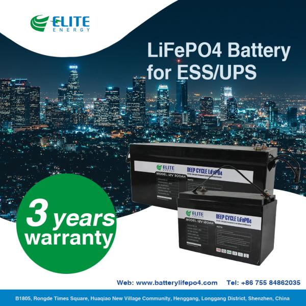 12V 300Ah LiFePO4 Lithium Ion Backup Battery for Caravan Marine Boat