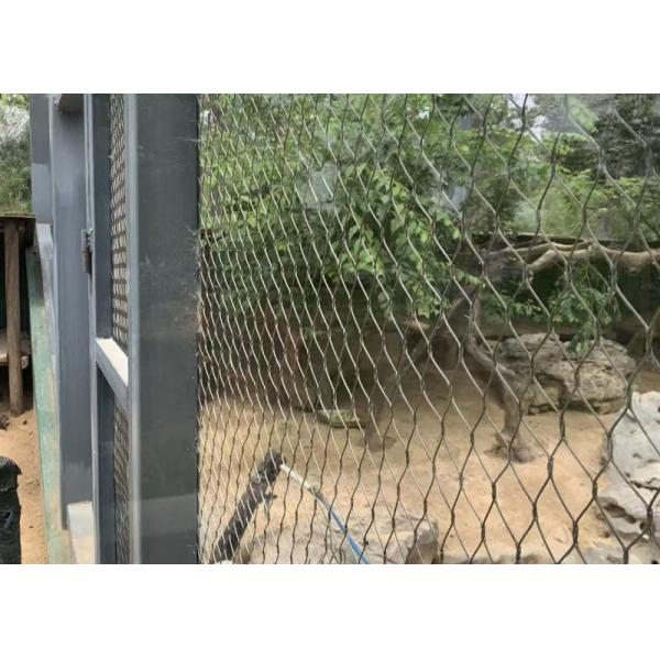 Stainless Steel 316 Wire Rope Netting Mesh 32mm Buckle Type Fencing