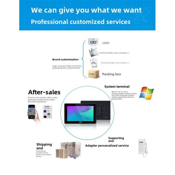 Customizable Android Industrial Tablet PC with I7 Processor and Capacitive Touch Monitor