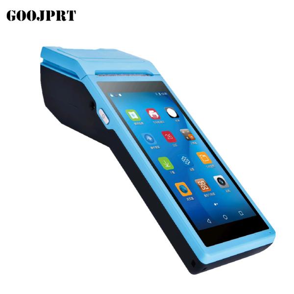 Quality 5.5 Inch Touch Screen display Handheld Terminal 3G Android Mini Pos Machine with Bluetooth Wifi Thermal Mini Pos Printer for sale