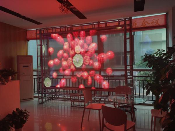 Quality ODM OEM Transparent LED Display Screen High Brightness 10000dot/M2 Cluster Control for sale