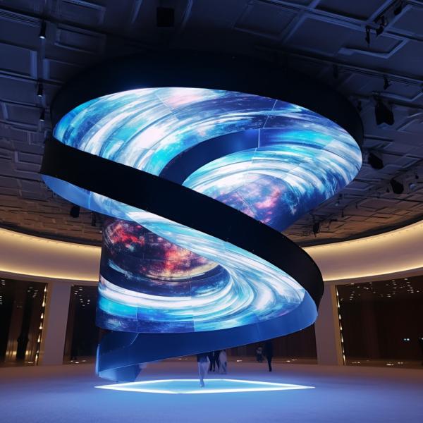 Quality A Symphony of Light and Design Modern Curved LED Display Screen for  indoor event for sale