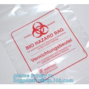 Medical consumables biohazard waste disposal supplies, LDPE plastic medical