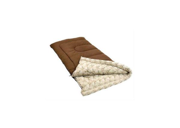 Quality Rectangular Brown Flannel Envelope Brown PolyCotton Down Mountain Sleeping Bags For Single Use for sale