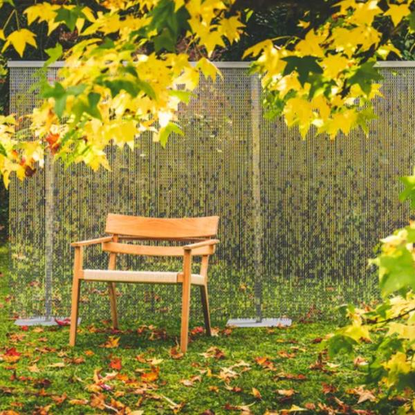 Effortless Modern Silver Aluminium Chain Door Curtain Easy Clean