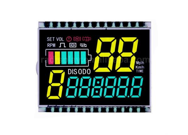 Custom VA Lcd Display Screen 14 Segment Lcd Module Negative Display Digit 7