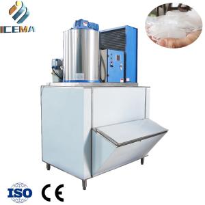 China Commercial Freshwater Flake Ice Machine Small Flake Ice Maker Flake Ice Plant For Hotel Use on sale