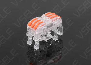 China 4kv Spring Wiring Fast 4.0mm² Din Rail Terminal Blocks on sale