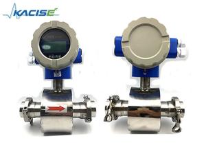 Wholesale Wine / Alcohol Electromagnetic Flow Meter With Triclamp Sanitary Connections from china suppliers
