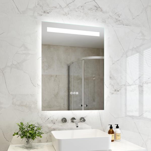 Quality Bathroom Wall Mounted LED Make Up Mirror with High Output SMD LEDs and Modern Design Style for sale