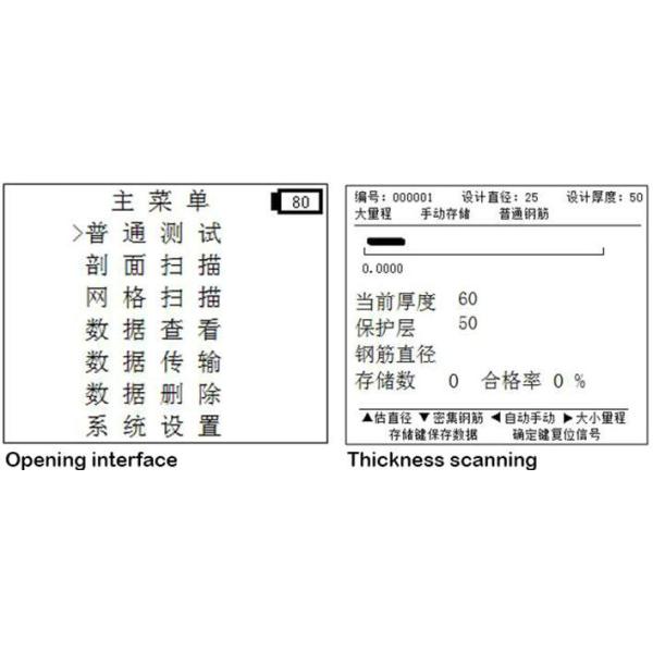 concrete steel diameter detector GTJ - RBL Non Destructive Testing Equipment Steel Protective Layer Tester