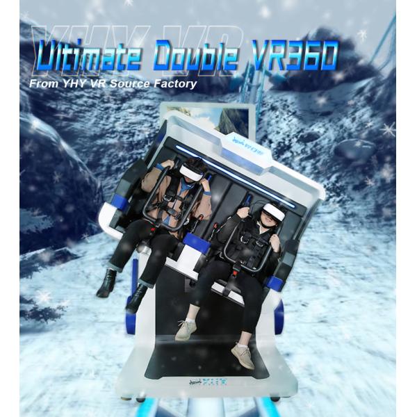 360 Motion 220V Game VR Simulator / 9D VR Machine For Double Players