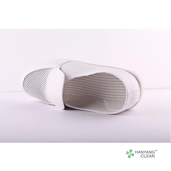 White PVC leather esd mesh shoes safety shoes antistatic cleanroom shoes for work protection