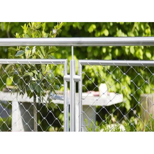 Black Oxidation Stainless Steel Rope Mesh 50*50mm Aperture For Safety Protection