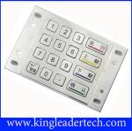 Panel Mount Numeric Metal Keypad In 4 x 4 Matrix For Game Machine And Kiosk