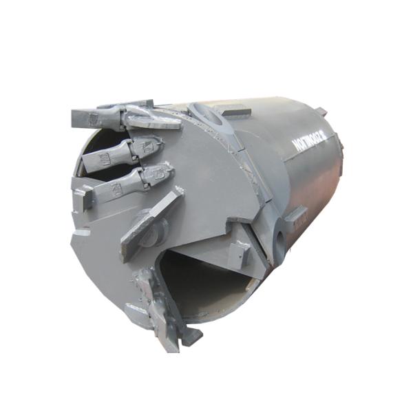 1000mm Drilling Bucket Core Barrel Type With Soil Drilling Teeth