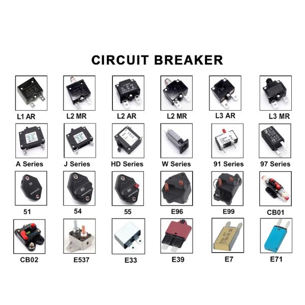 24V DC 97 Series Automatic Reset PCB Circuit Breaker