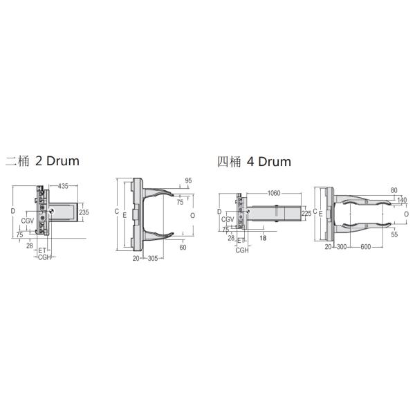 Side Shifting 55 Gallon Drum Barrel Clamp For Forklift Drum Handler