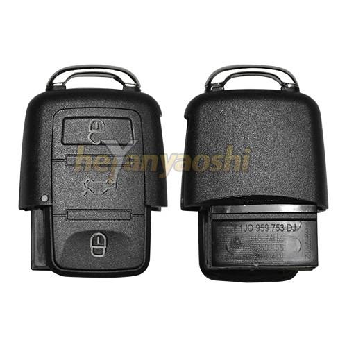 Quality Vw 3 Buttons Smart Key Shell with Emergency Key Insert for sale