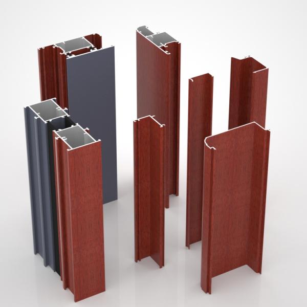 T5 Aluminium Window Extrusion Profiles Thermal Break Square Tube Profile