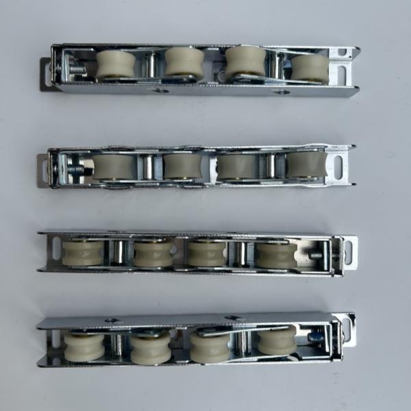 Stainless Steel Adjustable Sliding Door Roller Four Door Pulley 23mm Width 20mm Height