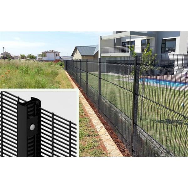 OEM 3D Triangle V Mesh Fencing Panels Powder Coated Gray Color