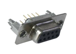 Wholesale 9 Pin DB D SUB Circuit Board Pin Connectors Double Row Black PBT Material from china suppliers