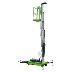 China 6M Single Mast Aluminum Aerial Access Platform Hydraulic Vertical Lift Table 125Kg on sale