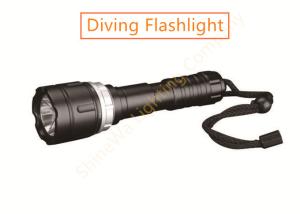 China 550LM Diving Focusing Led Flashlight Changeable Battery Use Under 80m Water on sale