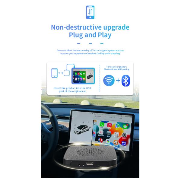 5V Portable Car GPS Navigation TESLA Smart Interconnect Box Non Destructive Installation