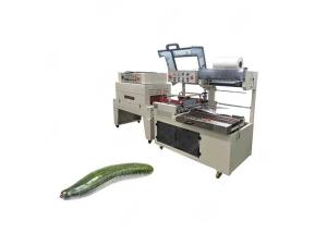 China Industrial Heat Tunnel Shrink Wrapping Machine for Cucumber High Speed on sale