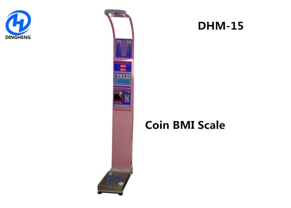 Quality DHM - 15 Pink Ultrasonic Height And Weight Machine Automatically Measure for sale