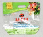 Fruit Grape Cherry Vegetable Packing Protection Bag, handle standing resealable
