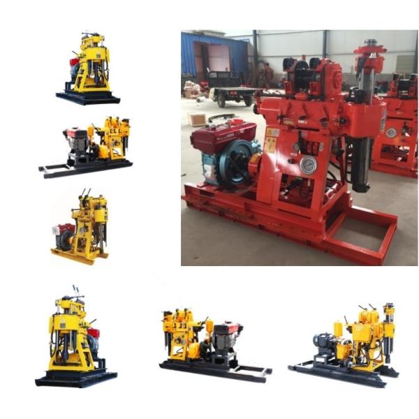 Water Well Borehole Drilling Machine With 100 Meters Depth And Diesel Engine Large 22 HP Horse Power