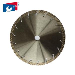 China Segmented Turbo Saw Blade , Granite Cutting Tools Polishing Or Painted Finishing on sale