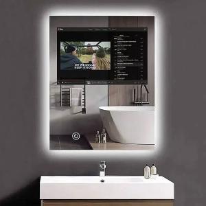 Multifunctional Touch Screen Smart Mirror 70mm Thickness 21.5 Inches