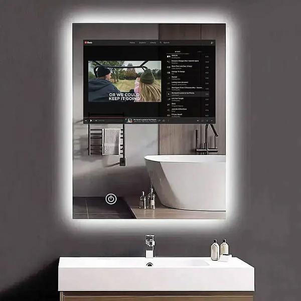 Quality Multifunctional Touch Screen Smart Mirror 70mm Thickness 21.5 Inches for sale