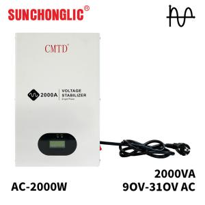 Wholesale 2000w 220v AC Single Phase Voltage Stabilizer LED Display 2kw Voltage Stabilizer from china suppliers