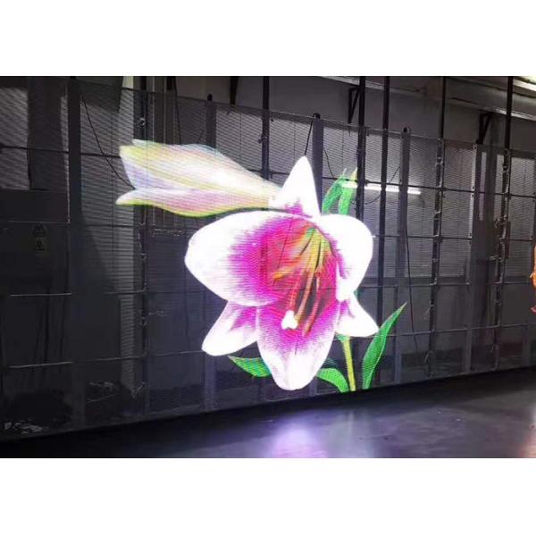 95 Transparent Glass LED Display Dustproof For Window