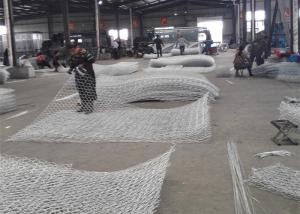 Wholesale Green / Grey Hexagonal Gabion Box , Double Twist Gabion Mesh Baskets from china suppliers