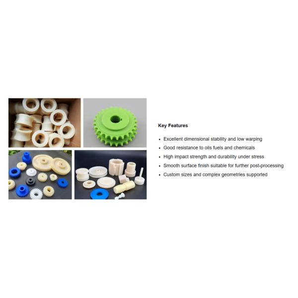 Custom Nylon PA12 CNC Machined Parts with Rapid Turnaround and Chemical Resistance for Precision Prototypes
