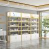 Buy cheap High Metal And Wood Shelving Unit For Skin Care, Product Adjustable Display from wholesalers